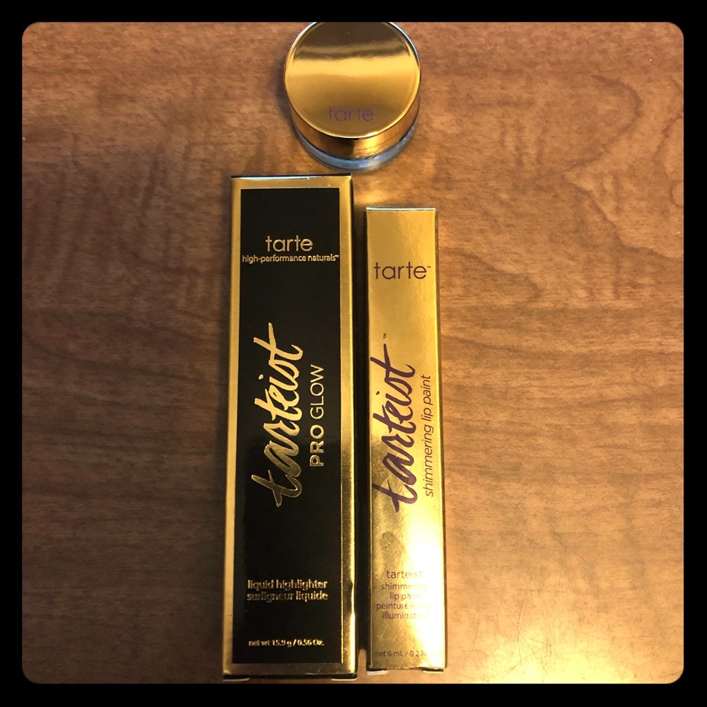 TARTE trio! Illuminator💕shadow/liner💕lip paint